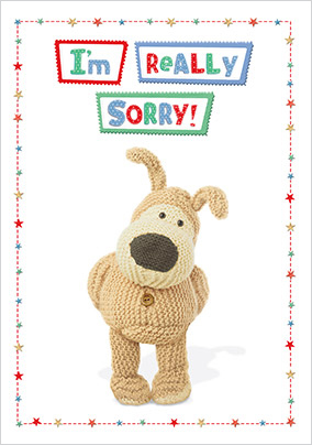 I'm Really Sorry Boofle Card