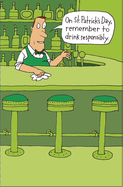 Bar St Patrick's Day Card