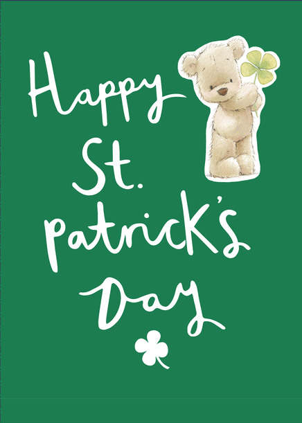 Teddy St Patrick's Day Card