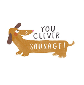 Clever Sausage Well Done Card