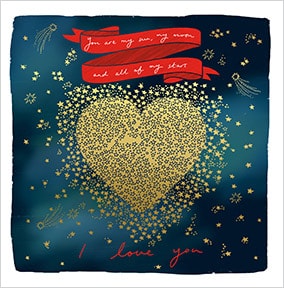 All Of My Stars Valentine's Day Card