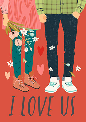 I Love Us Valentine's Card