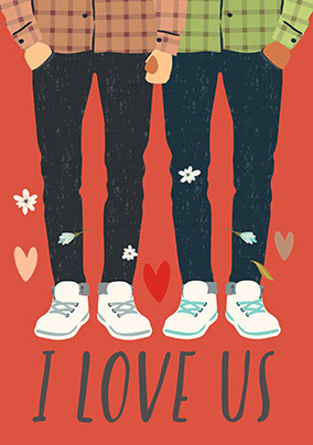 I Love Us My Person Valentine's Card