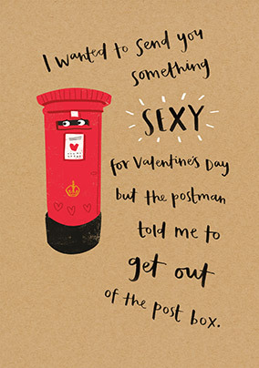 Get Out The Post-Box Valentine's Card