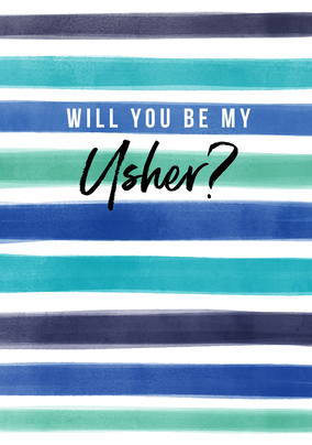 Usher Wedding Card