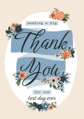 Wedding Day Thank You Card