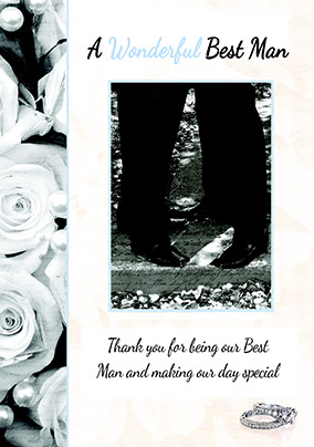 Wonderful Best Man Wedding Thank You Card