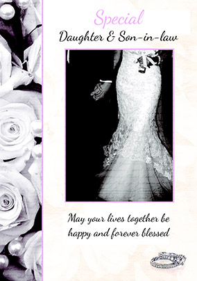 Special Daughter & Son-in-Law Wedding Card