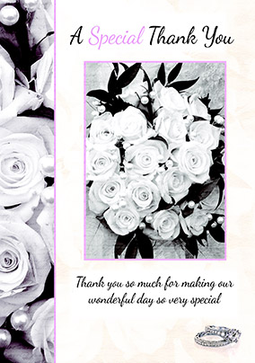 A Special Wedding Thank You Card