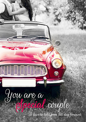 Classic Wedding Car Special Couple  Wedding Card