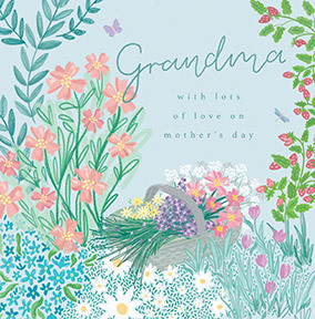 Woodmansterne Grandma Flowers Mothers Day Card