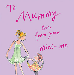 Quentin Blake Mini Me Mothers Day Card