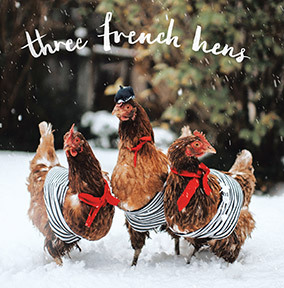 Three French Hens Card