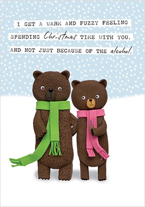 Warm And Fuzzy Christmas Card