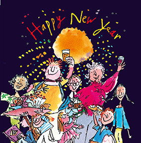 Quentin Blake New Year Card