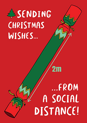 Christmas Wishes from a Social Distance Card
