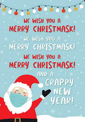 Wish You a Merry Christmask Card