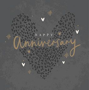 Photo of Soft Heart Anniversary Square Card