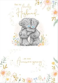 Tap to view Me To You Soft Floral Husband On Our Anniversary Card