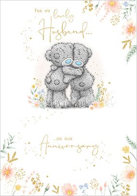 Photo of Me To You Soft Floral Husband On Our Anniversary Card