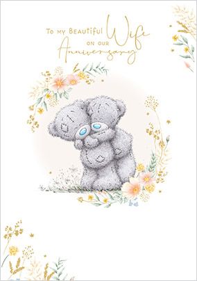 Photo of Me To You Soft Floral Wife On Our Anniversary Card
