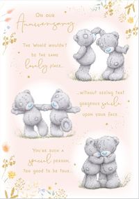 Tap to view Me To You Soft Floral Anniversary Verse Card