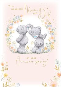 Tap to view Me To You Soft Floral Mum & Dad Anniversary Card