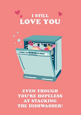 Photo of Hopeless Dishwashing Stacker Anniversary Card