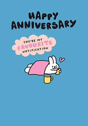 Photo of My Favourite Notification Anniversary Card