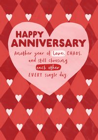 Tap to view Love Heart Anniversary Verse Card
