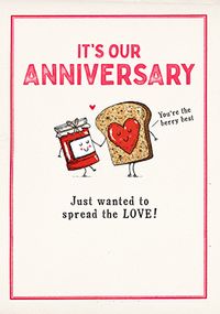 Tap to view Jam & Toast Anniversary Card