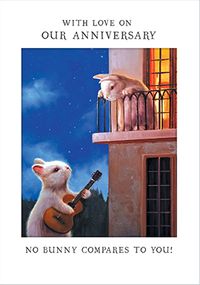 Tap to view Lucia Heffernan No Bunny Compares Anniversary Card