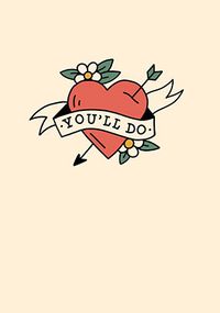 Tap to view You'll Do Traditional Tattoo Anniversary Card