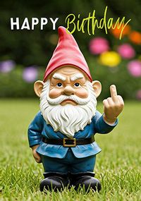Tap to view Angry Gnome Birthday Card