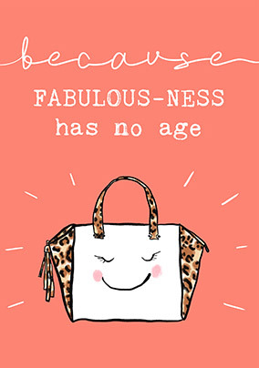 Because You're Fabulous Birthday Card
