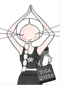 Tap to view Lily Loves Yoga Queen Birthday Card