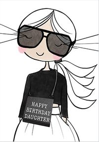 Tap to view Lily Loves Daughter Birthday Card