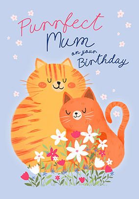 Photo of Purrfect Mum On Your Birthday Card