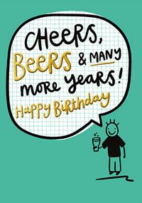 Tap to view Cheers Beers Birthday Card