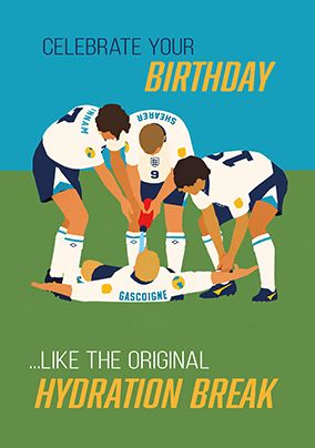 Photo of Original Hydration Break Birthday Card
