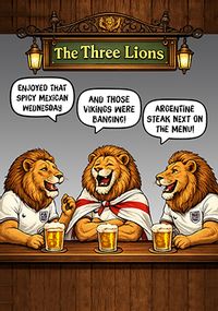 Tap to view Three Lions World Cup Birthday Card