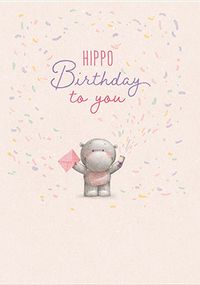 Tap to view Hip Hip Hippo Party Popper Birthay Card