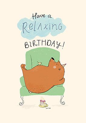 Photo of Tibbe Relaxing Birthday Card