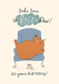 Tap to view Tibbe Take Time To Relax Dad Birthday Card