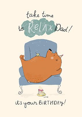 Photo of Tibbe Take Time To Relax Dad Birthday Card