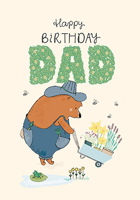 Tibbe Gardening Dad Birthday Card