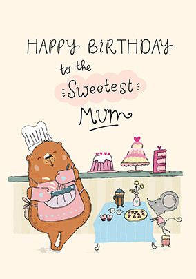 Photo of Tibbe Sweetest Mum Birthday Card
