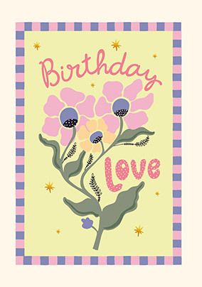 Photo of Melody Floral Love Birthday Card