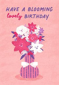 Tap to view Blooming Lovely Bouquet Birthday Card
