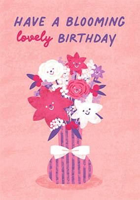 Photo of Blooming Lovely Bouquet Birthday Card